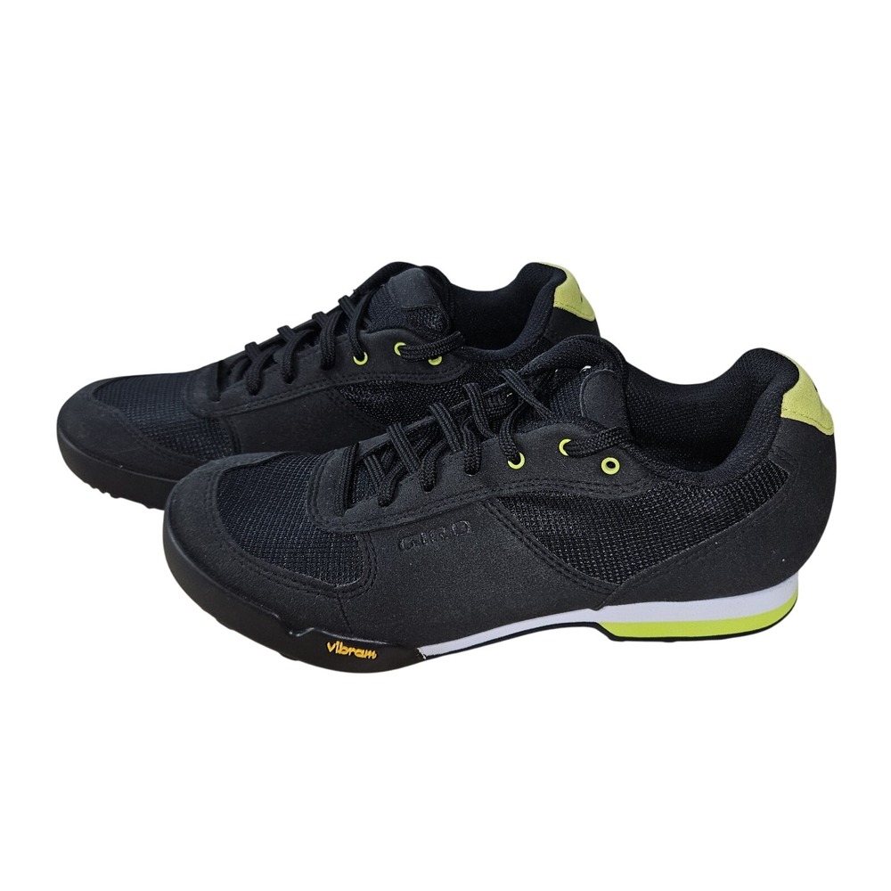 Womens Giro Petra‎ VR Cycling Shoes Black/Wild Lime US Size 8.5 (EU 40) Vibram